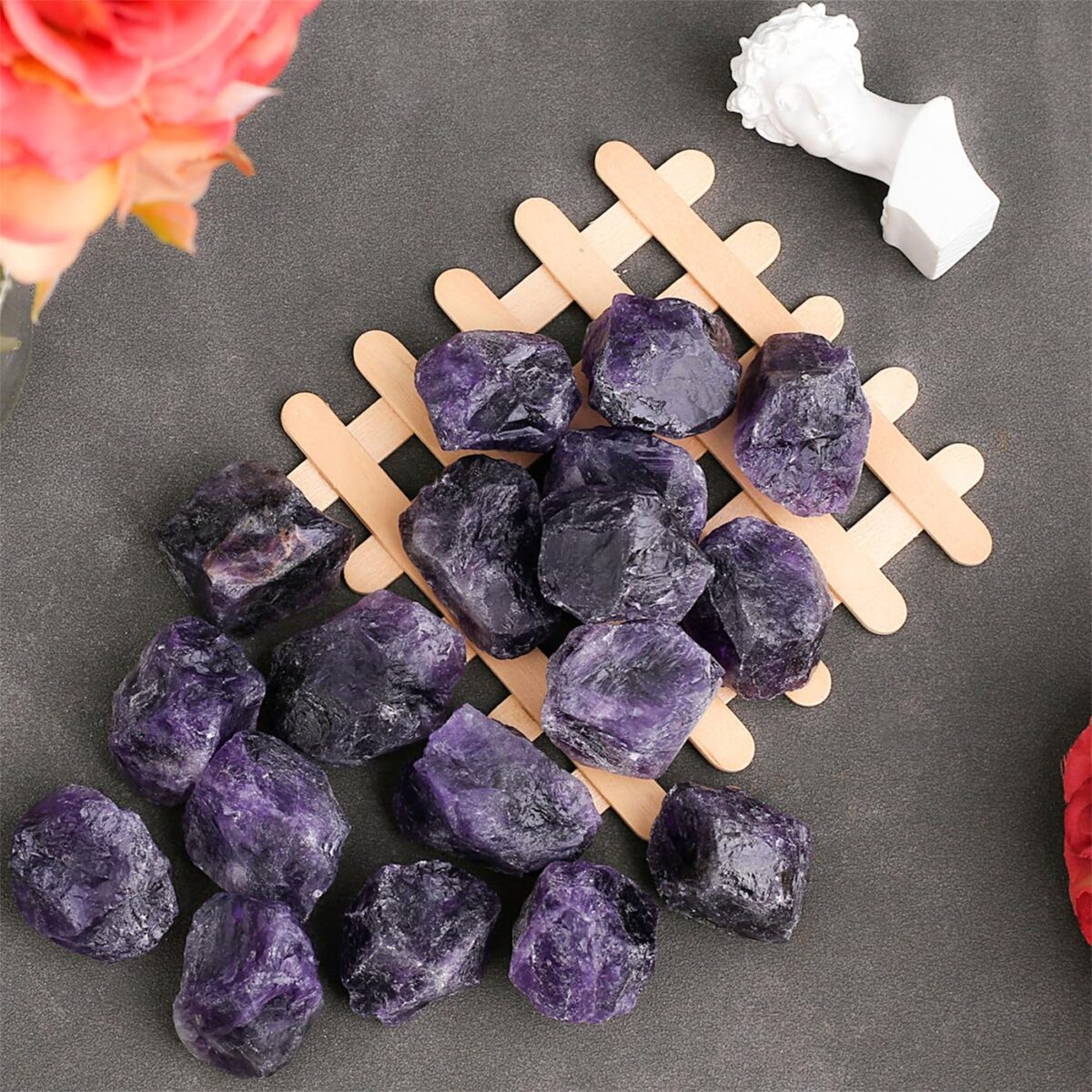 0.78-1.18in Amethyst Bulk Natural Healing Crystal Gemstone Polished Reiki Crystal Healing Decorative Gemstone - Image 2