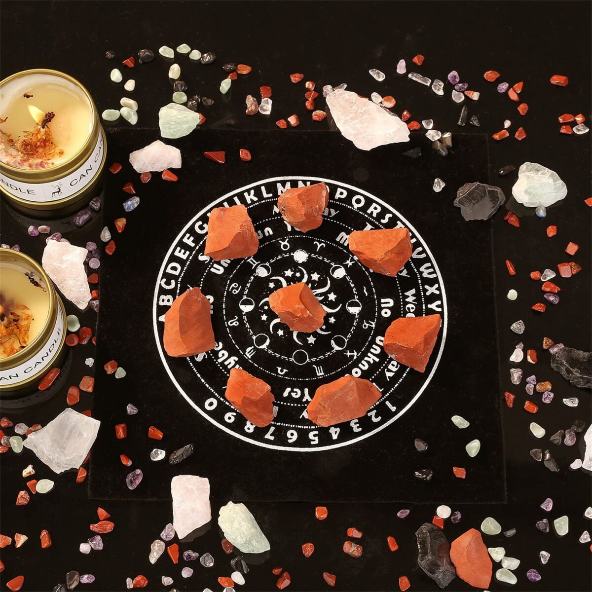 0.78-1.18in Red Jasper Bulk Natural Healing Crystal Gemstone Polished Aura Crystal Healing Decorative Gemstone - Image 2