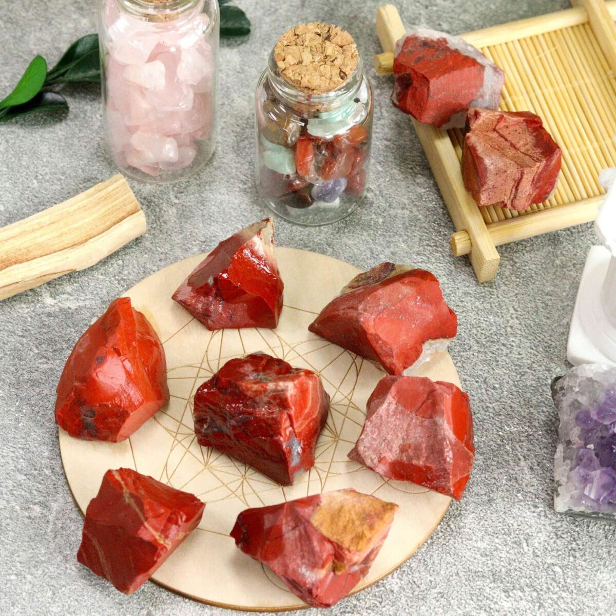 0.78-1.18in Red Jasper Bulk Natural Healing Crystal Gemstone Polished Aura Crystal Healing Decorative Gemstone - Image 4
