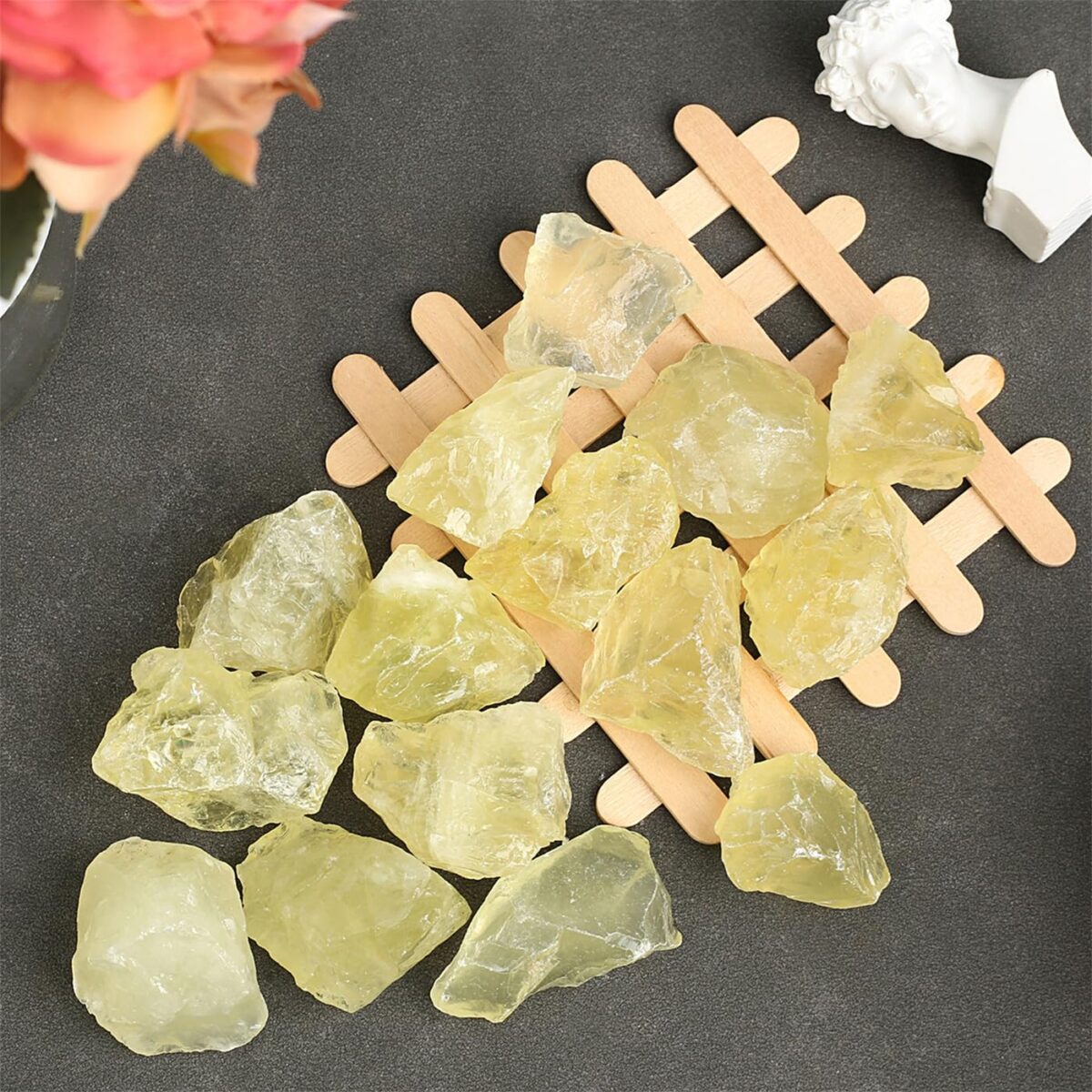 0.78-1.18in Citrine Bulk Natural Healing Crystal Gemstone Polished Reiki Crystal Healing Decorative Gemstone - Image 2