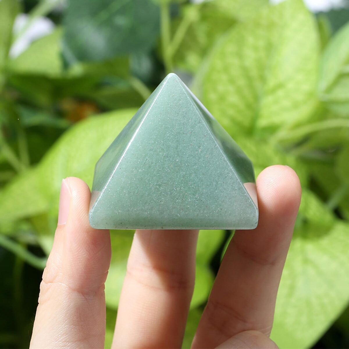Green Aventurine Gemstone Pyramid Crystal-Green Aventurine - Image 2