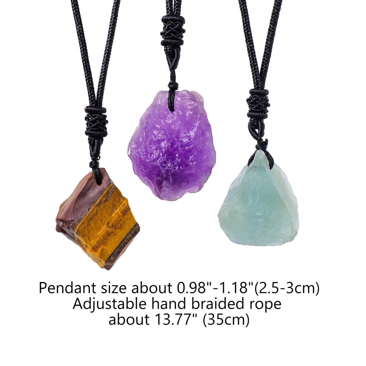Natural transparent quartz crystal rough necklace - Image 2