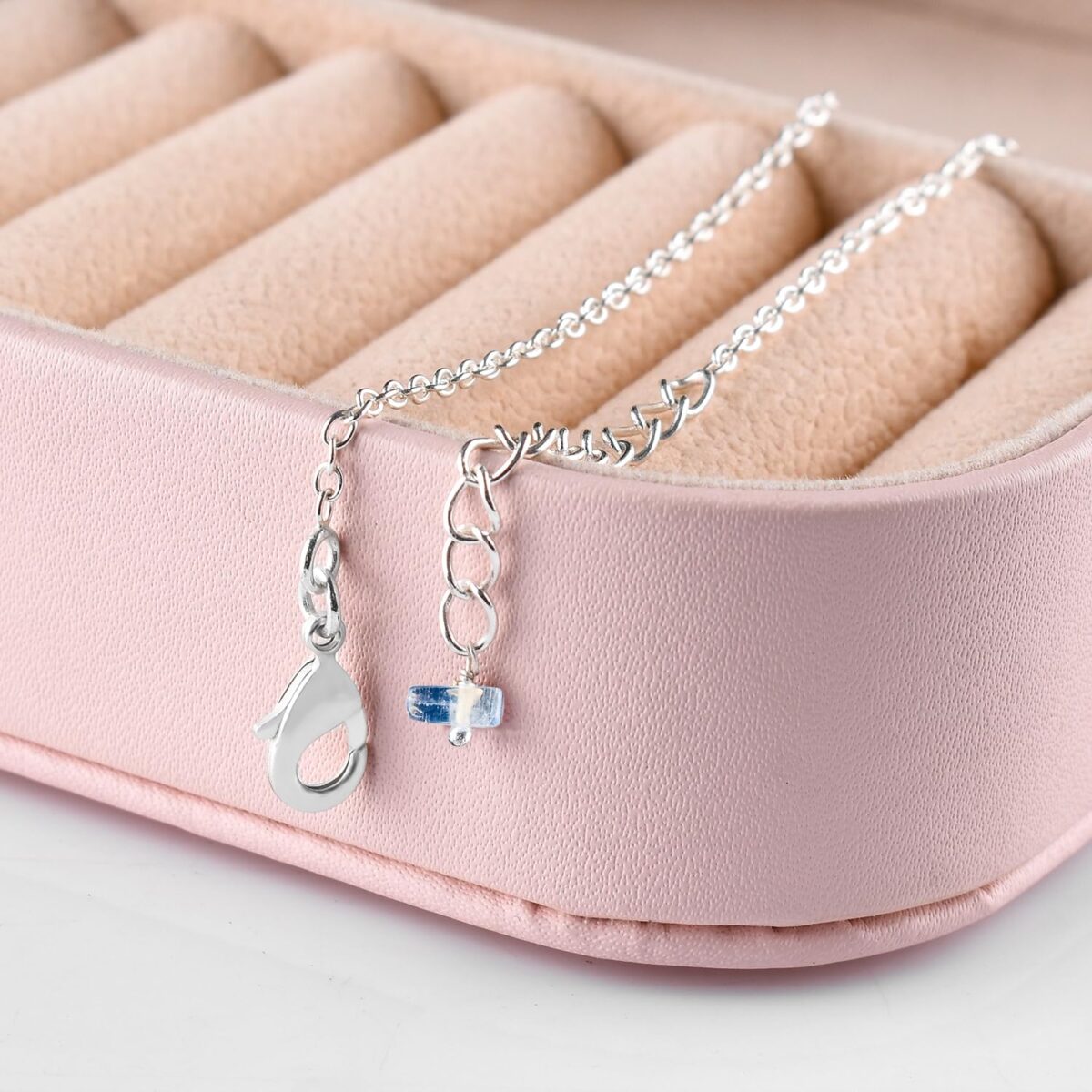 Natural Crystal Anklet Birthstone Chakra Crystal - Rainbow Moonstone - Image 3