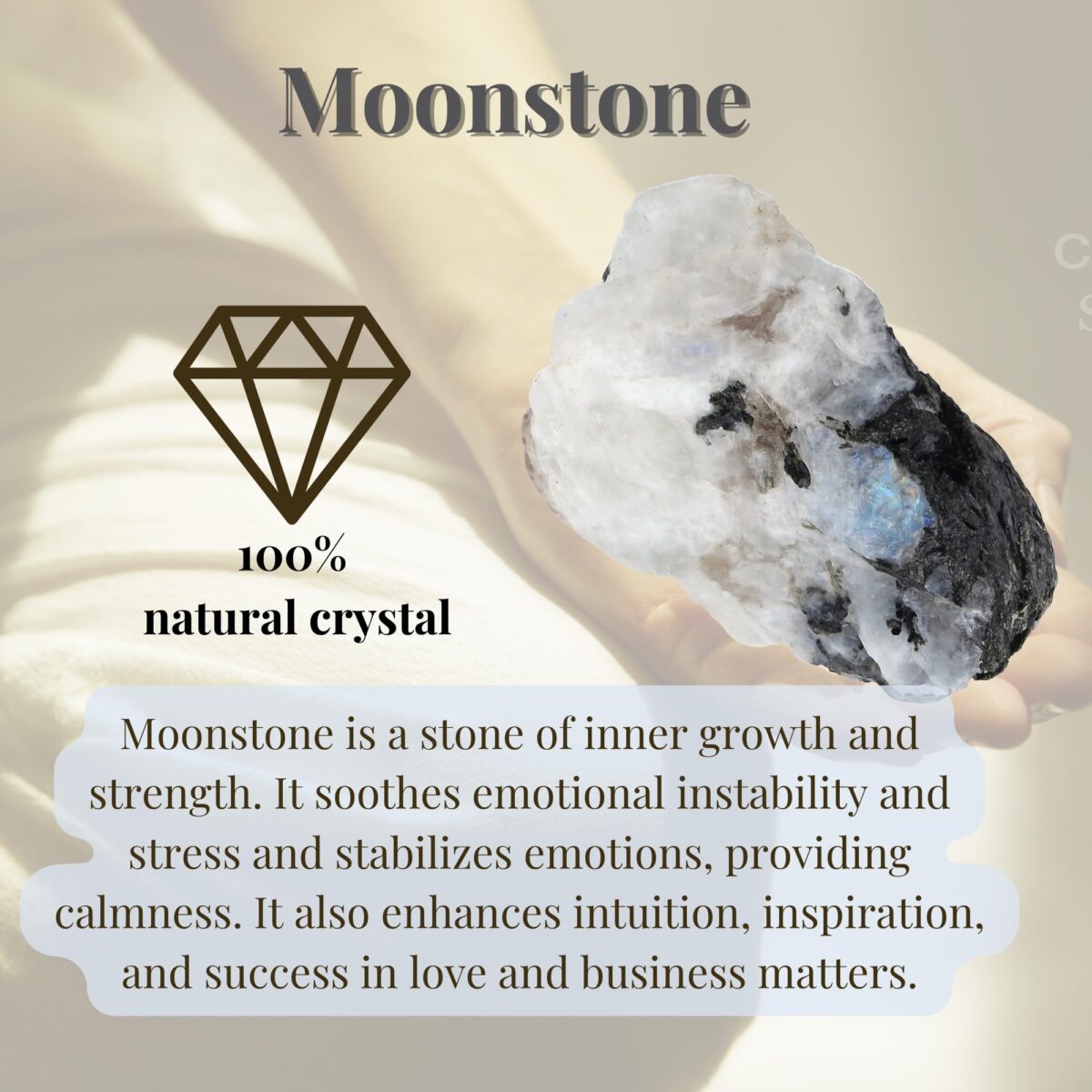 Natural moonstone - Image 3