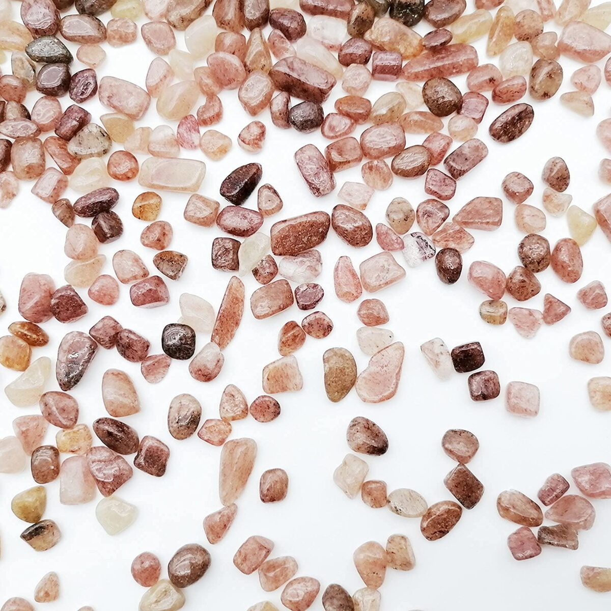 Strawberry quartz crystals rocks strawberry crushed crystals - Image 3