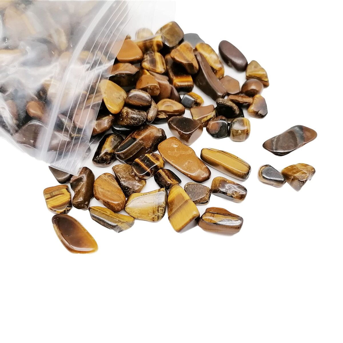 Tigers Eyes Broken Crystals Quartz Grinding Fragments - Image 3