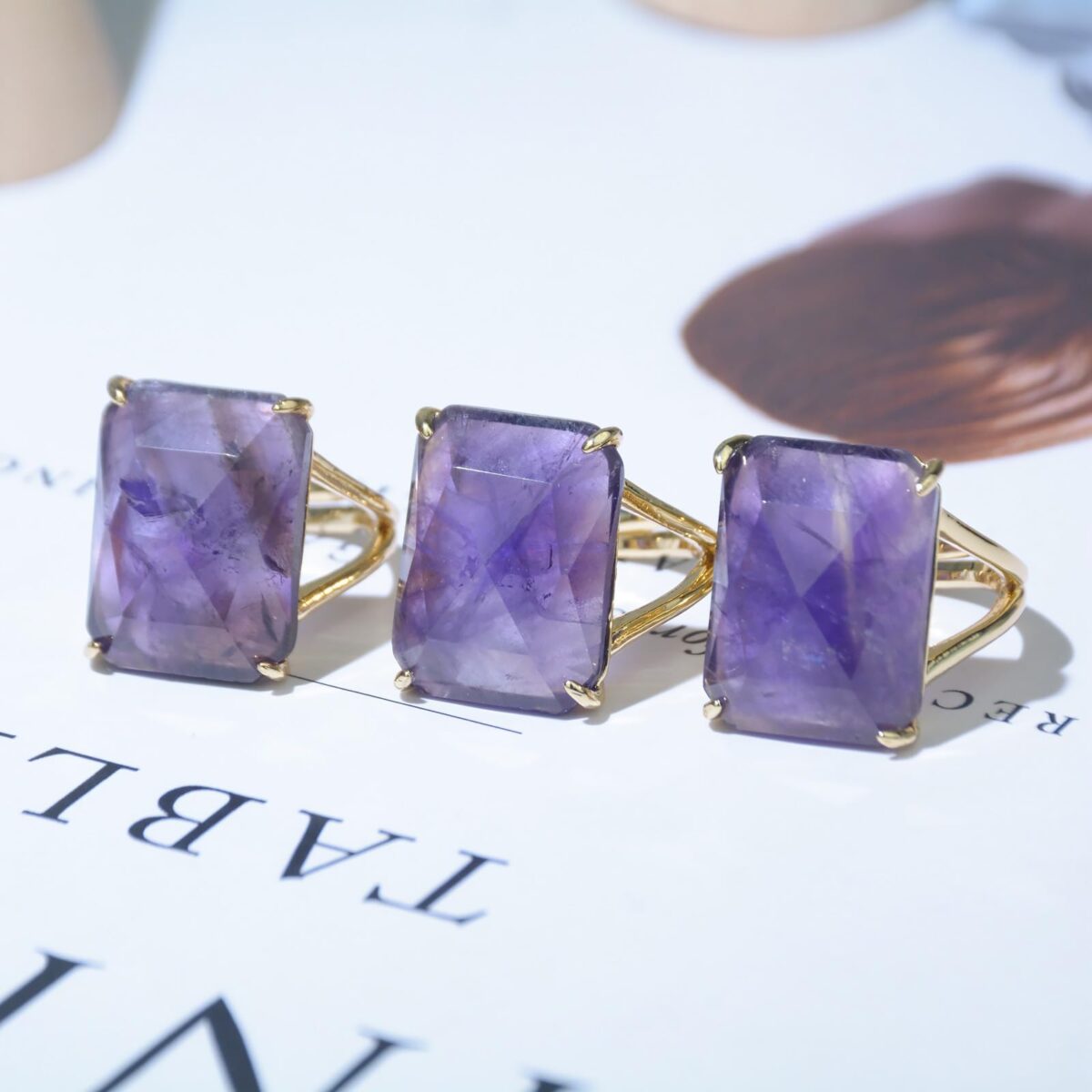 Natural Amethyst Healing Ring - Image 5