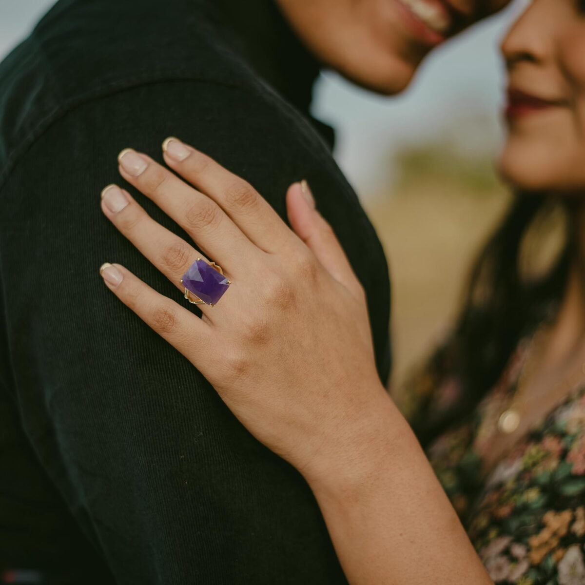 Natural Amethyst Healing Ring - Image 3