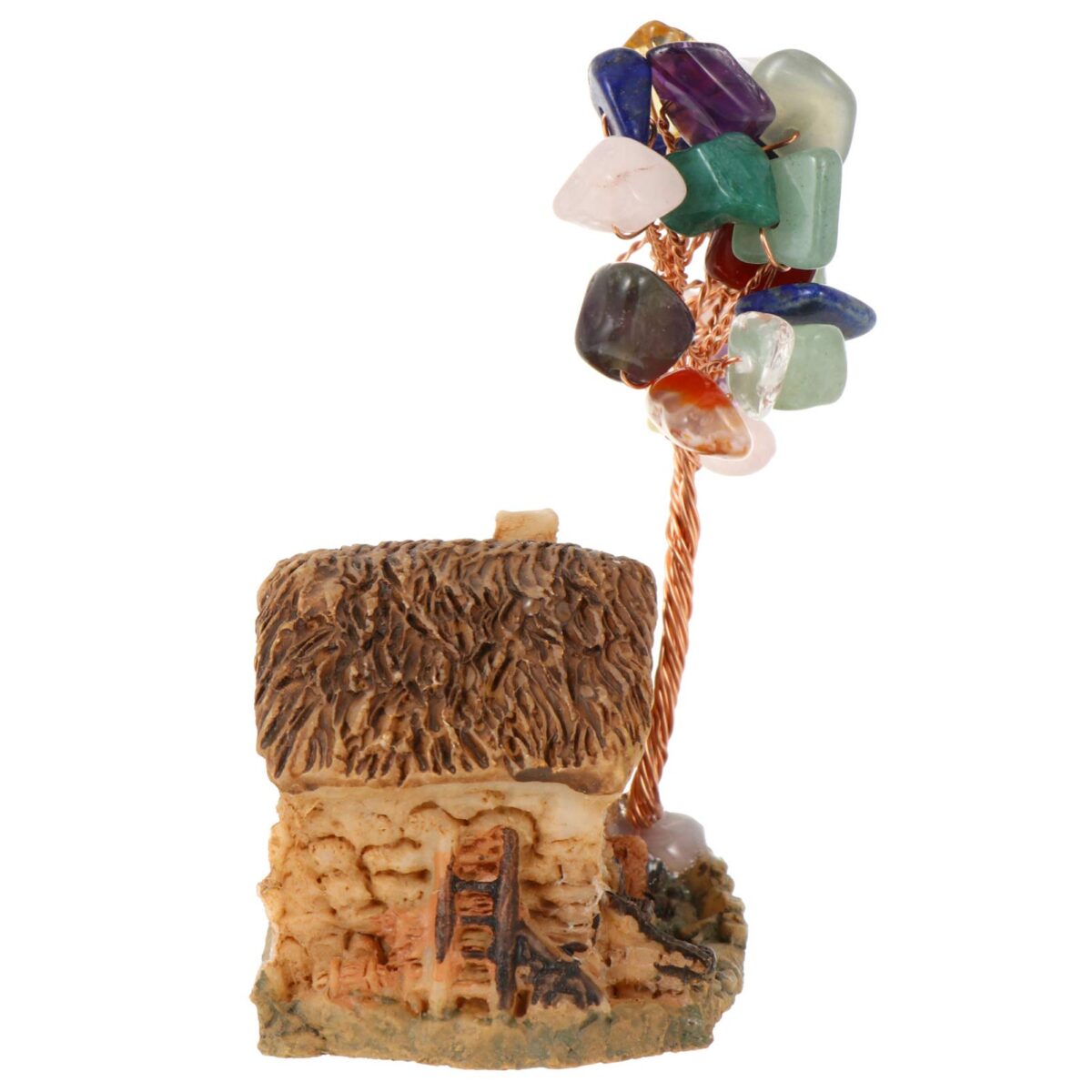 Colorful natural crystal tree gravel hut shape - Image 2