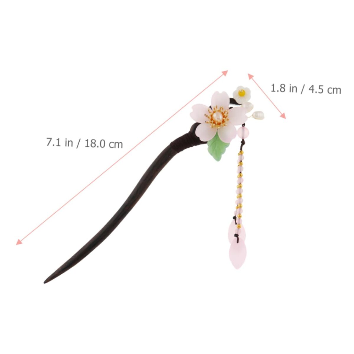 MERRYHAPY Ethnic Hair Sticks Chinese Style Hairpin Vintage Hair Stick Chopstick Natural Wood Safe for Daily Use - Image 5