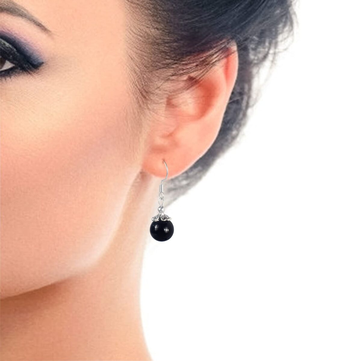 Genuine Stone Beaded Earrings 7 Pairs Dangle Earrings Chakra Earring Healing Crystal Lightweight Colorful Gemstone Earrings Gifts for Women Mom - Image 4