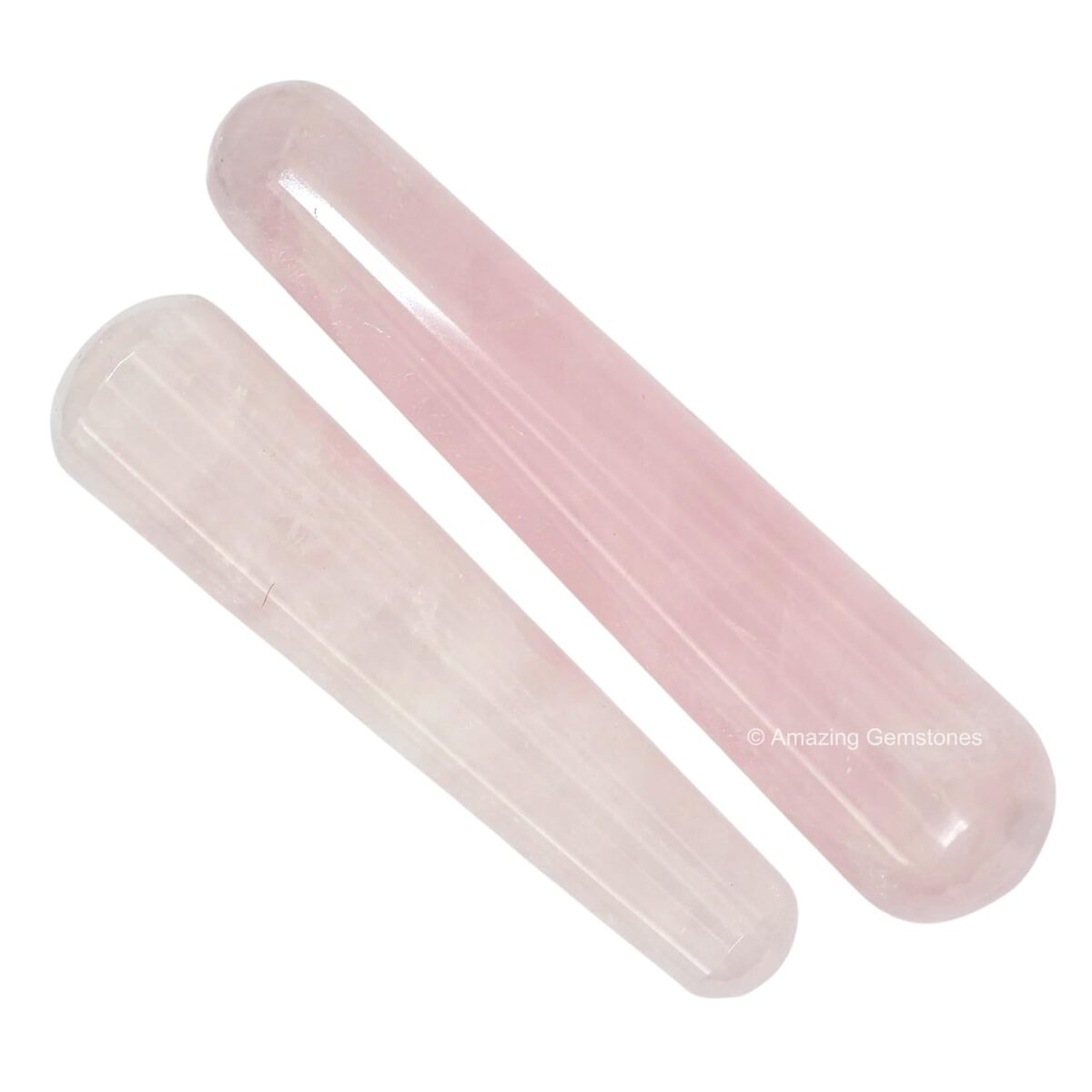 (Smooth) Rose Quartz Crystal Wand Massage Stick - Pelvic Wand Gua Sha for Adults - Crystals and Healing Stones Massage Wands for Adults Gifts - Image 4