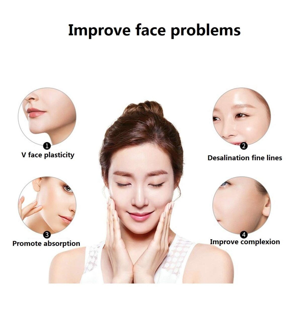 Nara Natural Crystal Face Double Head Massage Beauty Device Jade Roller (Rose/Pink Crystal) - Image 4