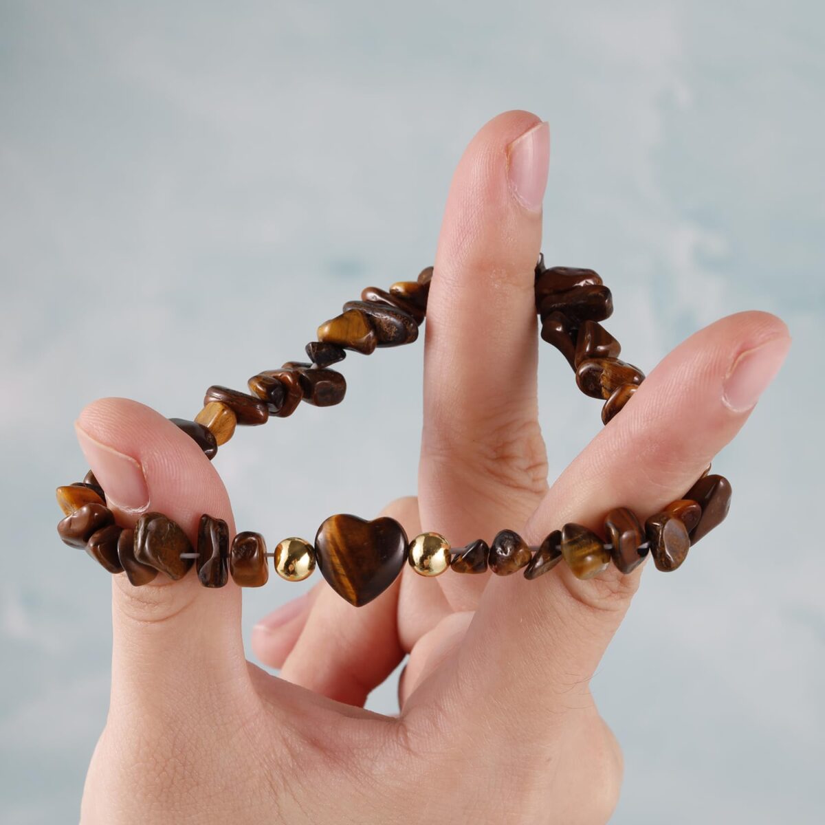 7Chakra Chip Stone Bracelets for Women Natural Crystal Healing Reiki Yoga Beads Anxiety Cuff - Image 6