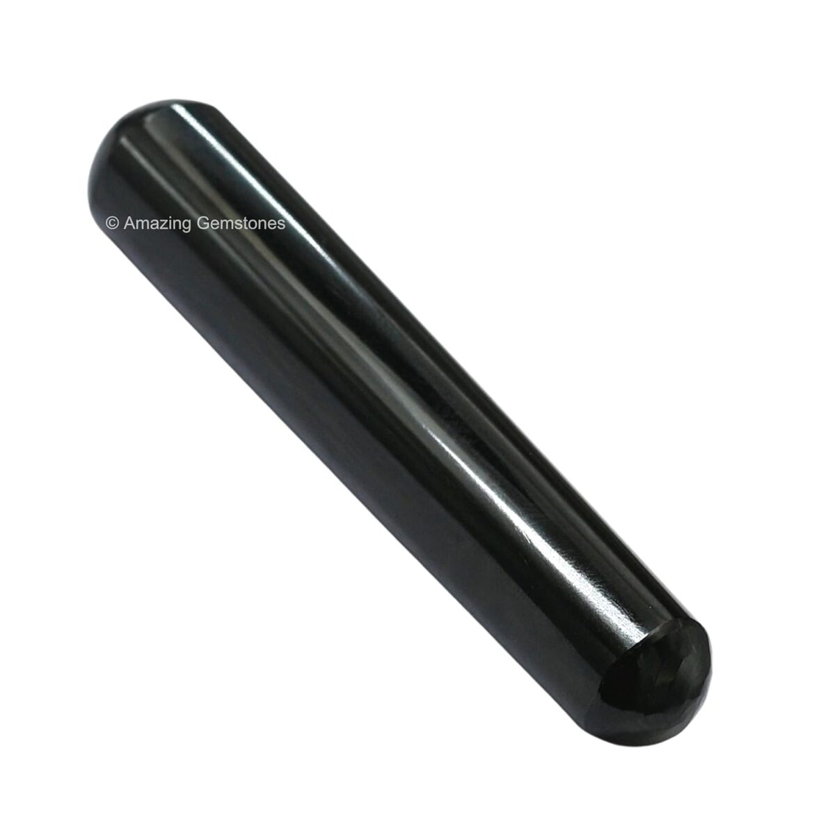 (Smooth) Black Agate Crystal Wand Massage Stick - Pelvic Wand Gua Sha for Adults - Crystals and Healing Stones Massage Wands for Adults Gifts - Image 2