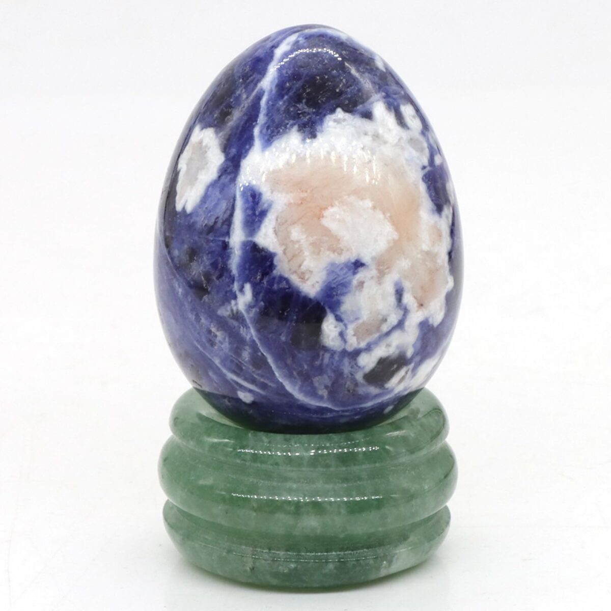 Natural Gemstone Jade Egg Rose Quartz Amethyst Crystal Massage Egg,obsidian - Image 2