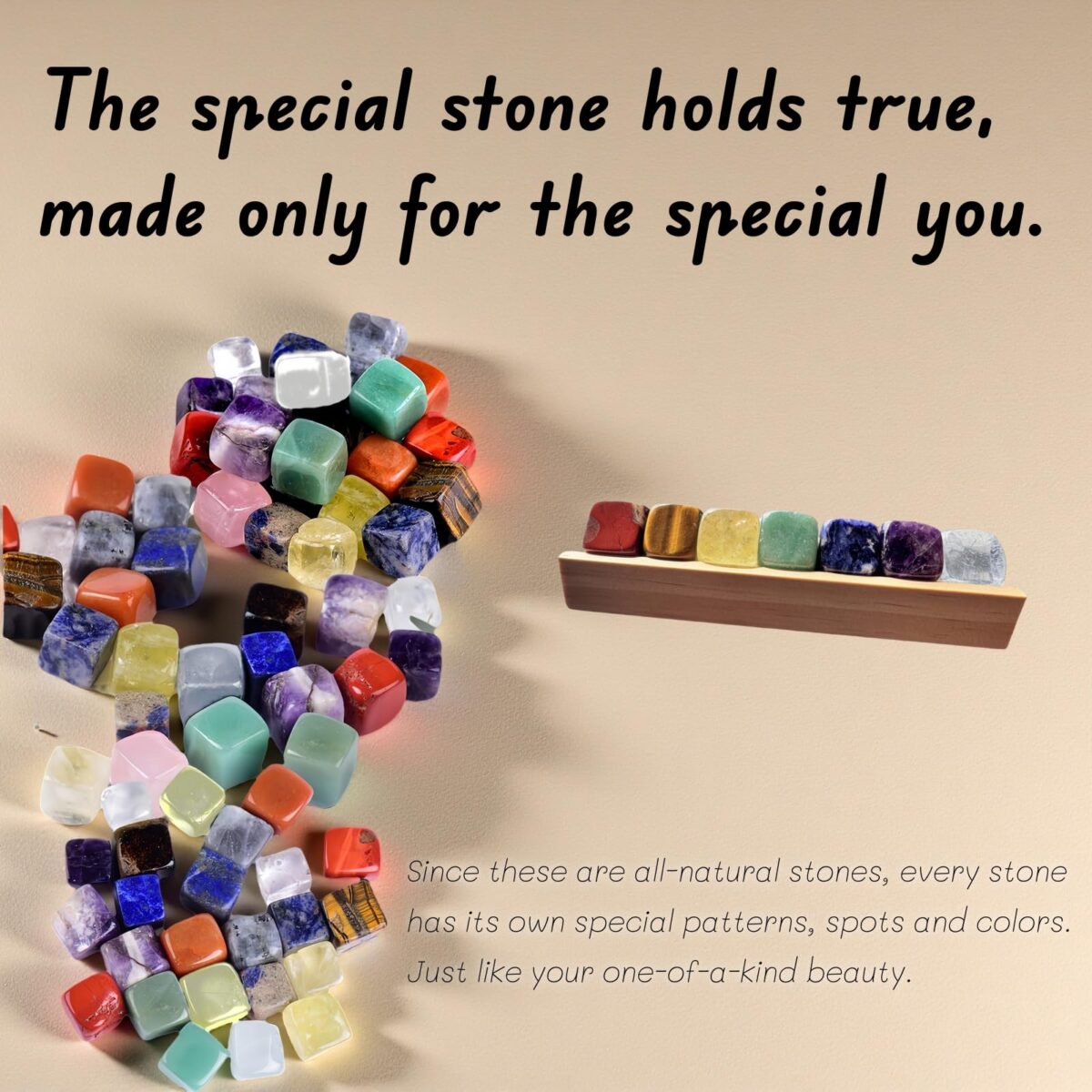 AGG Premium Natural Crystals and Healing Stones,7 Chakra Stones,Raw Healing Crystals and Stones Set,Birthday Gifts for Mothers,Reiki,Spiritual Energy & Meditation Kit,Clear Quartz,Amethyst,Citrine(P) - Image 4