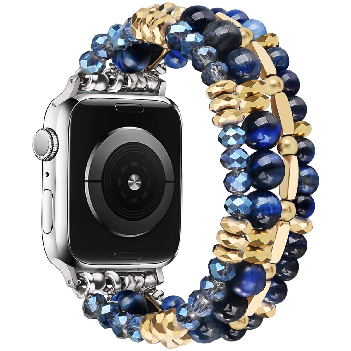 VISOOM Beaded Boho Bracelet Compatible for Apple Watch Band 40mm/38mm/41mm/42mm Series 10 9 8 7 SE Series 6/5/4 Women Fashion Cute Handmade Crystal Beads Watch Strap for iWatch Bands Series 3/2/1 - Image 4