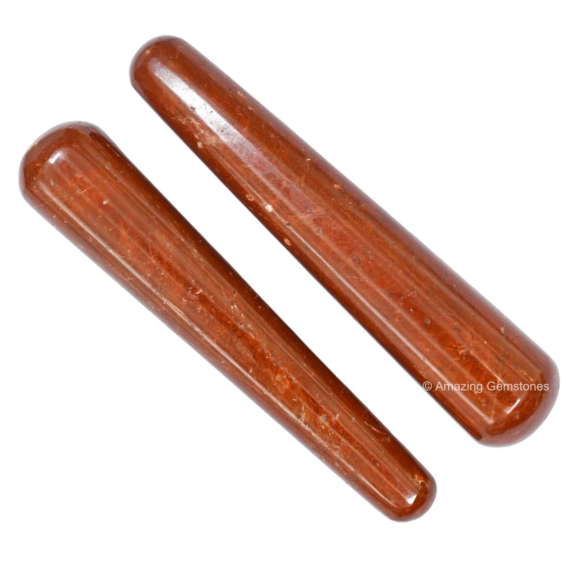 (Smooth) Red Jasper Crystal Wand Massage Stick - Pelvic Wand Gua Sha for Adults - Crystals and Healing Stones Massage Wands for Adults Gifts - Image 4
