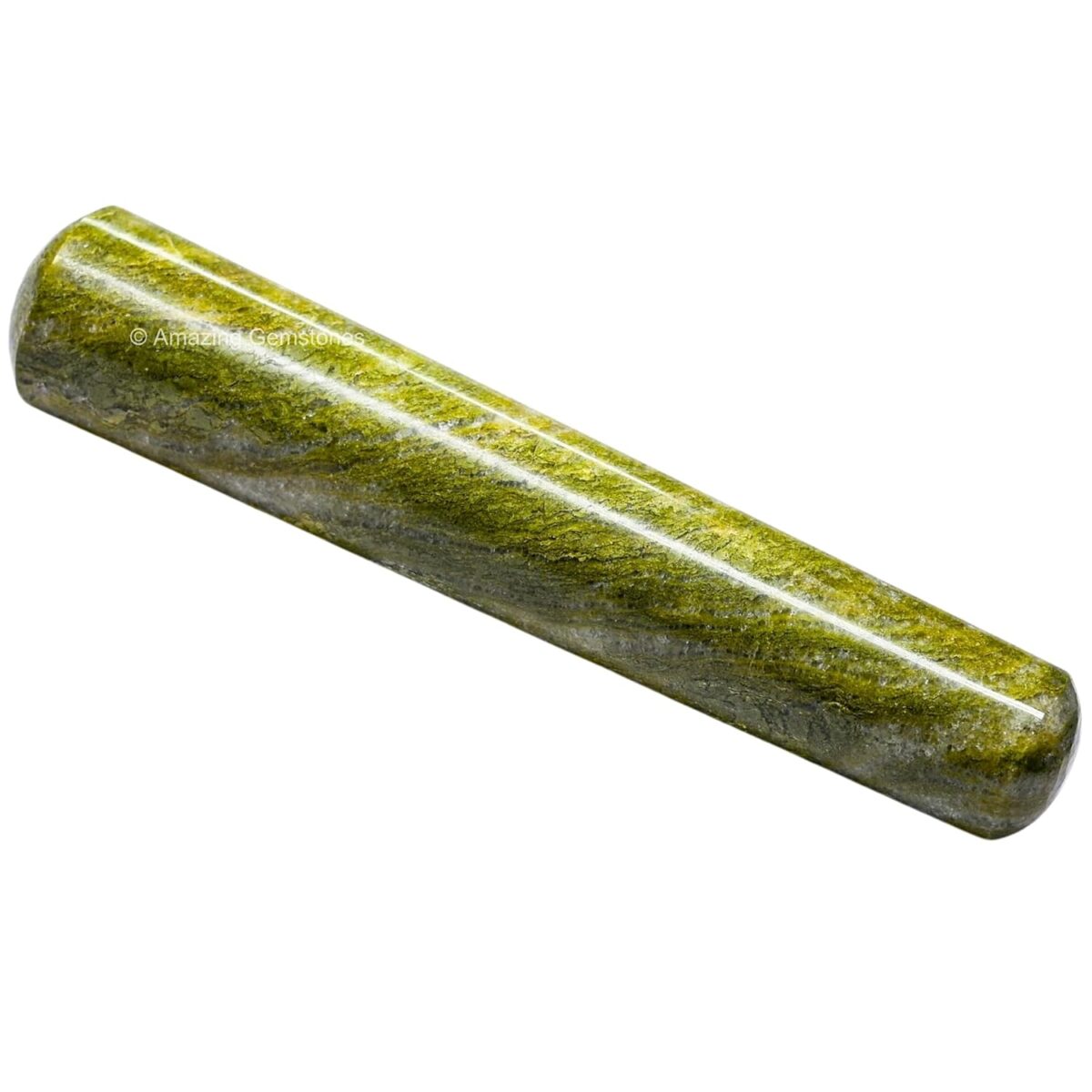 (Smooth) Vesuvianite Crystal Wand Massage Stick - Pelvic Wand Gua Sha for Adults - Crystals and Healing Stones Massage Wands for Adults Gifts - Image 3