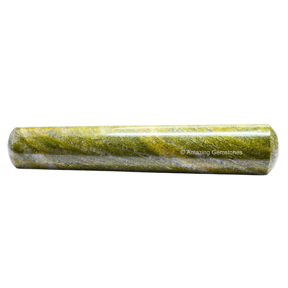 (Smooth) Vesuvianite Crystal Wand Massage Stick - Pelvic Wand Gua Sha for Adults - Crystals and Healing Stones Massage Wands for Adults Gifts - Image 2
