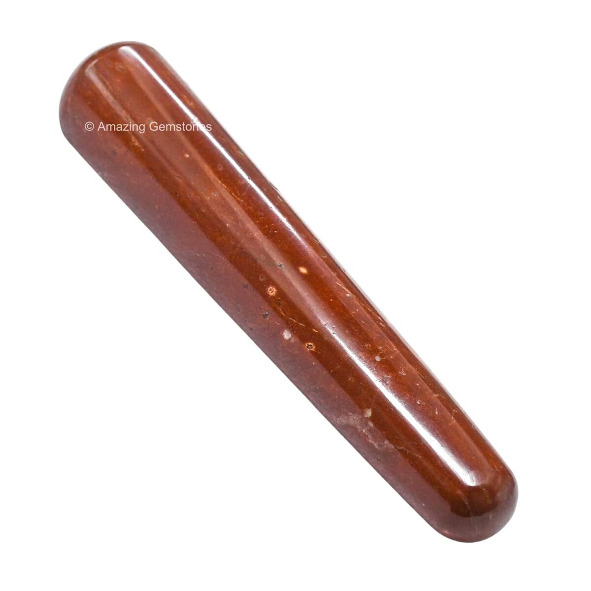 (Smooth) Red Jasper Crystal Wand Massage Stick - Pelvic Wand Gua Sha for Adults - Crystals and Healing Stones Massage Wands for Adults Gifts - Image 2