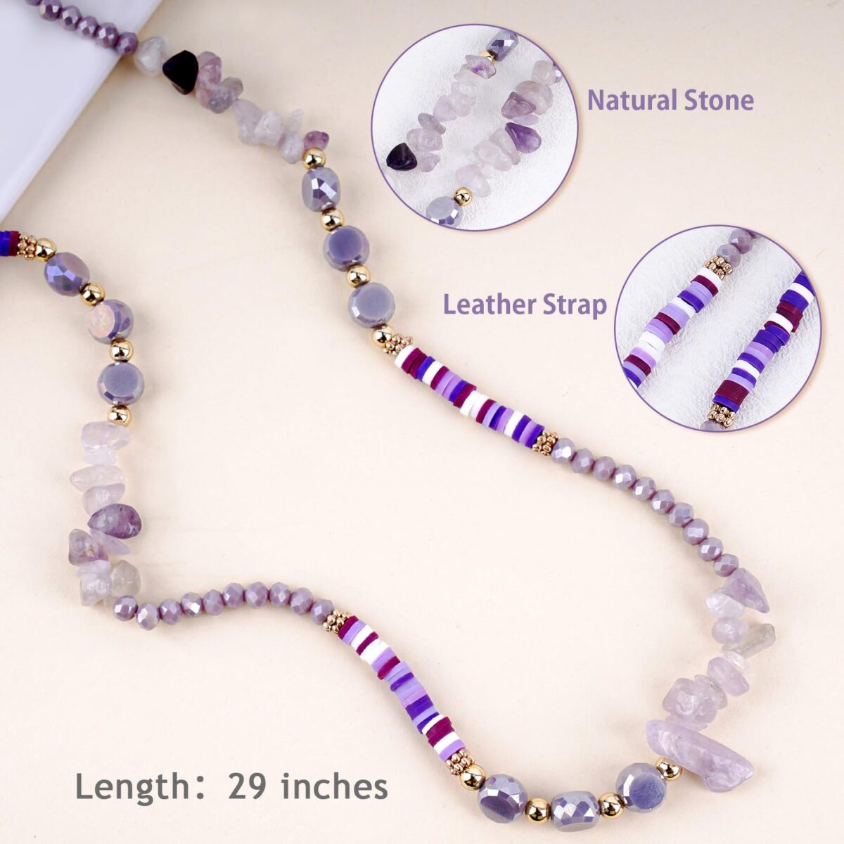 Crystal Glasses Chain for Women, Eye Glasses Holders Around Neck, Stylish Beaded Sunglasses Strap - Image 2