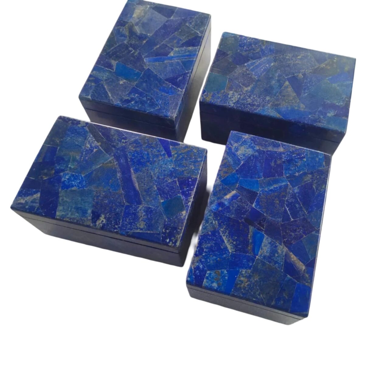 Lapis Lazuli Jewelry Box Crystal Gemstone Deep Blue Decorative Box Spiritual Healing Stone for Spiritual Rings, Earrings, Bracelets, Keepsakes Holidays, and Special Occasions - Image 3