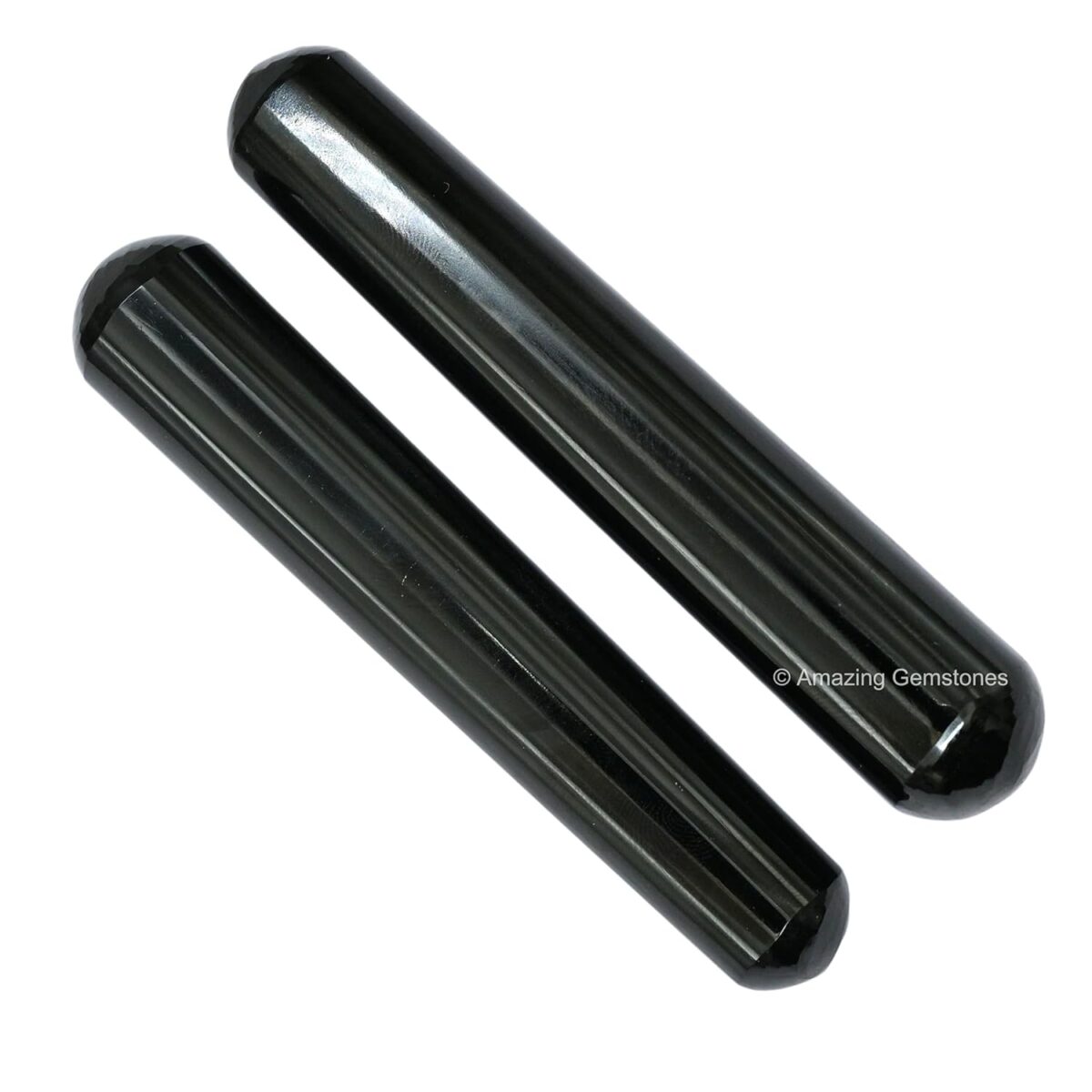 (Smooth) Black Agate Crystal Wand Massage Stick - Pelvic Wand Gua Sha for Adults - Crystals and Healing Stones Massage Wands for Adults Gifts - Image 4