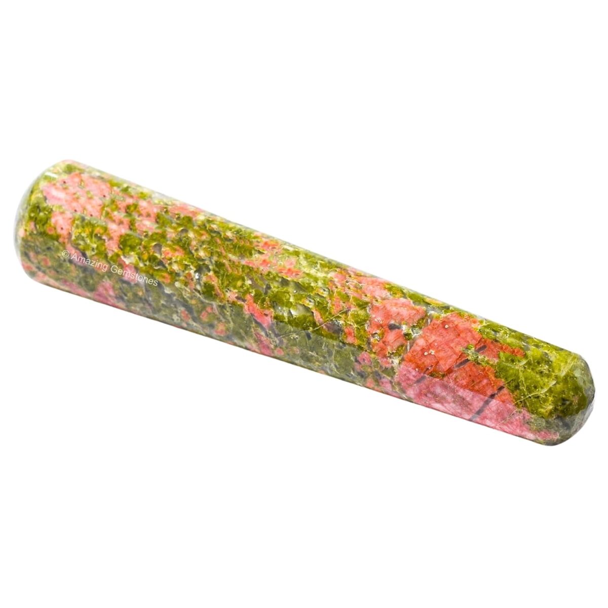 (Smooth) Unakite Crystal Wand Massage Stick - Pelvic Wand Gua Sha for Adults - Crystals and Healing Stones Massage Wands for Adults Gifts - Image 2
