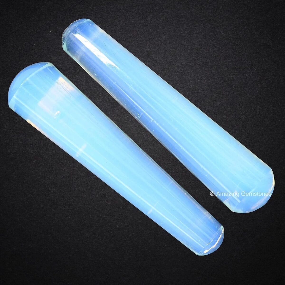 (Smooth) Opalite Crystal Wand Massage Stick - Pelvic Wand Gua Sha for Adults - Crystals and Healing Stones Massage Wands for Adults Gifts - Image 4